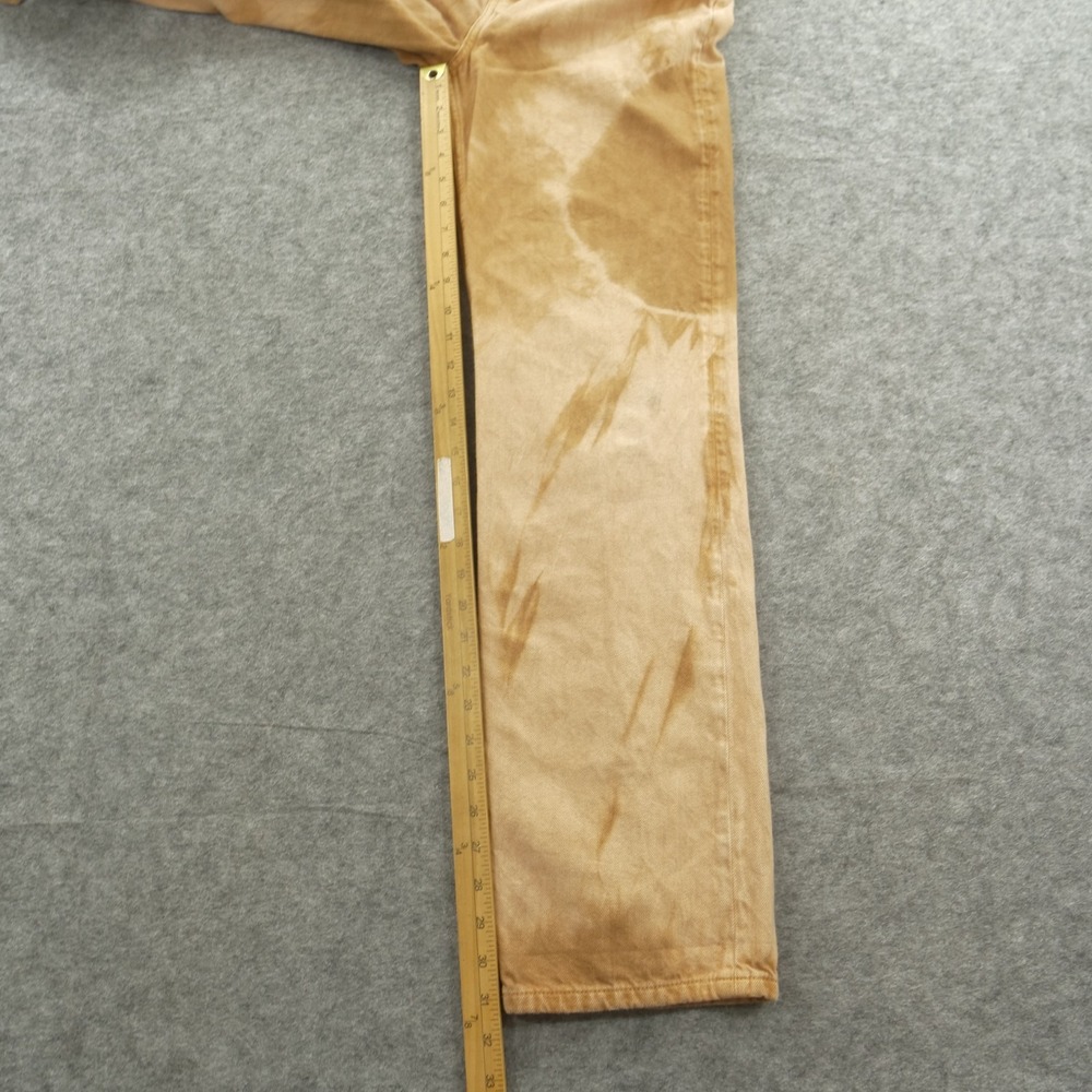 Reformation Jeans Womens 27 Brown Beige Denim Cynthia High Rise Tie Dye - Picture 9 of 12
